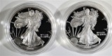 2006 & 2007 Proof Silver American Eagles.