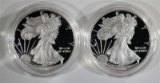 2010 & 2011 Proof Silver American Eagles.