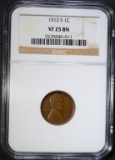 1912-S LINCOLN CENT NGC VF-25 BN