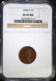 1924-S LINCOLN CENT NGC XF-45 BN