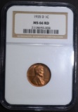 1935-D LINCOLN CENT NGC MS-66 RD