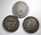 1888, 90-O & 90-S CIRC MORGAN DOLLARS