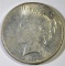 1927-S PEACE SILVER DOLLAR, BU