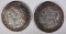 1886-S AU & 1887-S AU MORGAN DOLLARS
