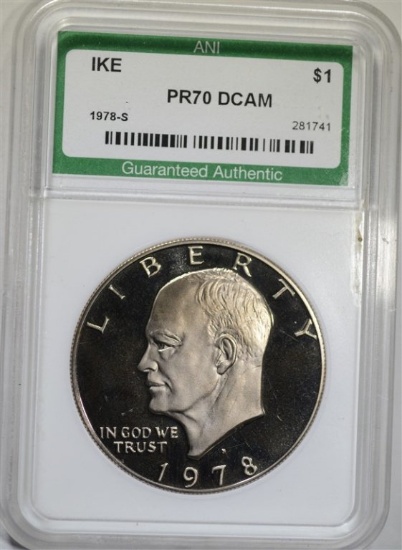 1978-S EISENHOWER DOLLAR, ANI PERFECT GEM Pf DCAM