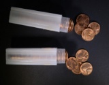 BU ROLLS OF 1945-S & 1955-S LINCOLN CENTS
