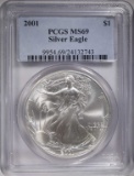 2 - AMERICAN SILVER EAGLES; 2004 PROOF