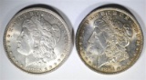 2 - CHOICE BU+ MORGAN DOLLARS; 1884-O & 1885-O