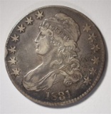 1831 BUST HALF DOLLAR, XF