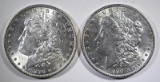 2 - CHOICE BU MORGAN DOLLARS; 1896 & 1890