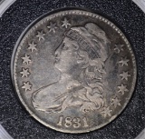 1831 CAPPED BUST HALF DOLLAR F-VF