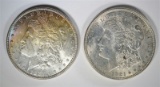 1887 & 1921 CH BU MORGAN DOLLARS