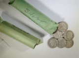 2-WRAPPED ROLLS OF 90% SILVER DIMES