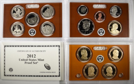 2012 United States Mint Proof Set.