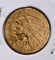 1909 $2 ½ GOLD INDIAN HEAD CH BU