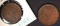 1853 & 1854 LARGE CENTS VF/XF