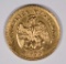 1899 MEXICO GOLD 1 PESO  BU  RARE