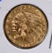1925-D $2 ½ GOLD INDIAN HEAD CH BU+