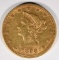 1898 $10 GOLD LIBERTY XF/AU