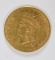 1856 $1 GOLD T-3 AU/UNC