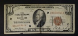1929 CLEVELAND FEDERAL RESERVE BANK $10.00 NOTE