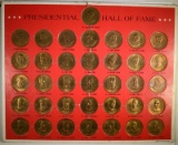 PRESIDENTIAL HALL of FAME MEDALS 36 COINS