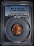 1972 LINCOLN CENT PCGS MS65 RD DDO
