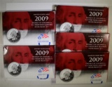 (5) 2009 US Territories Silver Proof Quarter Sets