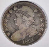 1831 BUST HALF DOLLAR  NICE  VG/F