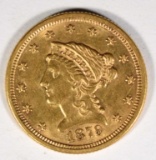 1879 $2 1/2 GOLD LIBERTY AU