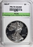 1993-P AMERICAN SILVER EAGLE PCSS PERFECT