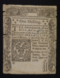 1776 CONNECTICUT ONE SHILLING COLONIAL