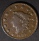 1828 LARGE CENT SMALL WIDE DATE VG/FINE