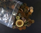 600 Worn Indian Cents