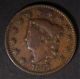 1827 LARGE CENT  FINE