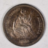 1860 SEATED HALF DIME  ORIGINAL UNC