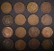 16-AG SEMI KEY INDIAN CENTS: 12-1879, 1-78 & 3-85