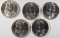 63-D, 2-61-D, & 2-61 BU FRANKLIN HALF DOLLARS