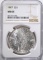 1887 MORGAN DOLLAR, NGC-MS65