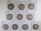 10 DIFFERENT BARBER HALF DOLLARS GOOD-VG/FINE