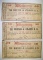 3-50-CENT NOTES FROM THE WESTERN/ATLANTIC RAILROAD