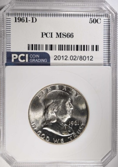 1961-D FRANKLIN HALF DOLLAR PCI SUPERB