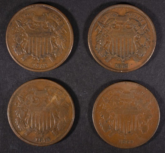 2-CENT PIECE LOT: