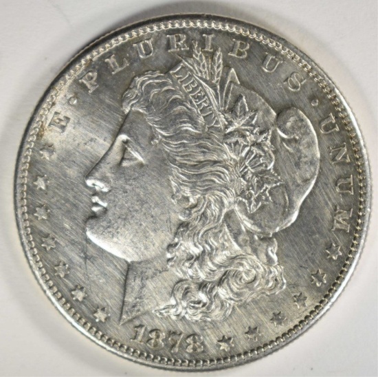 1878-S MORGAN DOLLAR CHBU CLEANED