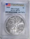 2010 AMERICAN SILVER EAGLE FIRST STRIKE