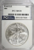 2003 AMERICAN SILVER EAGLE PCI PERFECT GEM BU