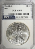 2005 AMERICAN SILVER EAGLE PCI PERFECT GEM BU