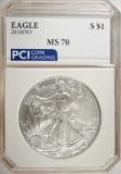 2010 (W) AMERICAN SILVER EAGLE PCI PERFECT GEM BU