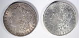 1886 & 1898 CH BU MORGAN SILVER DOLLARS