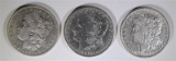 3-CIRC MORGAN DOLLARS